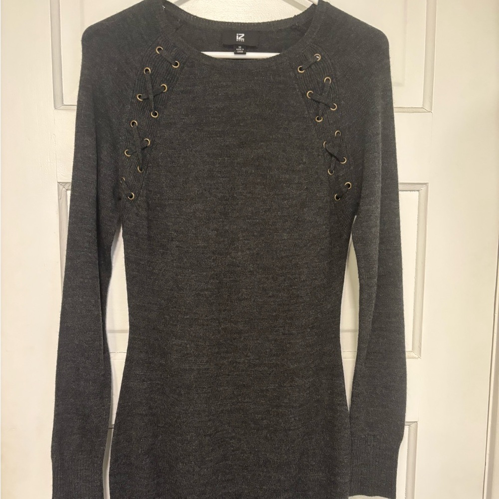 Charcoal Sweater Dress
